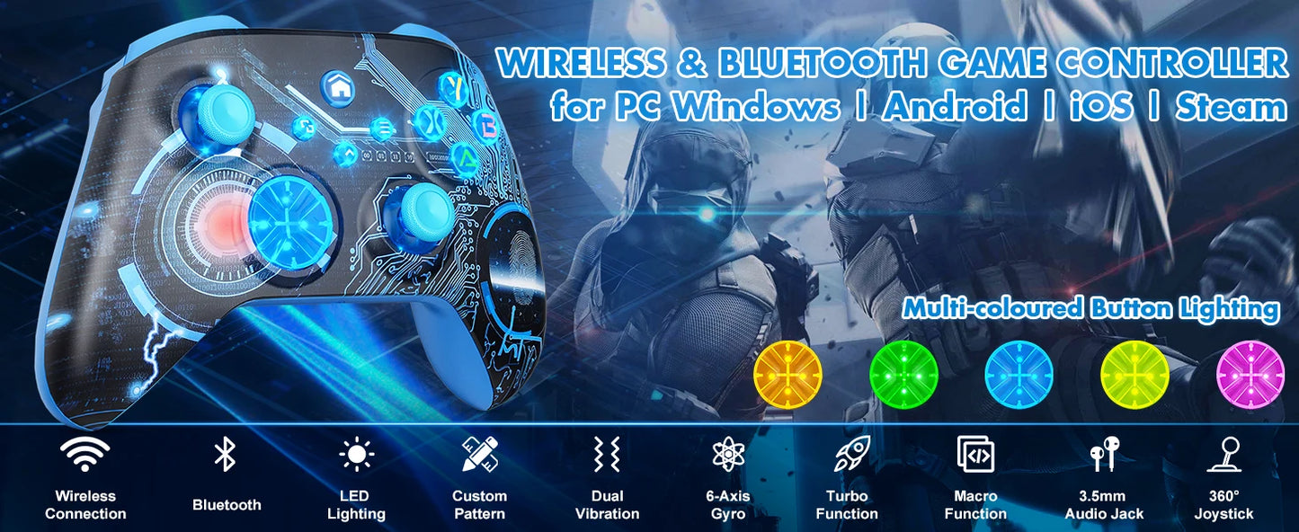 Gamepad for Xbox One S/X/Series S/X/PCWindows 7/8/10