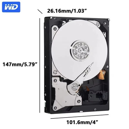 Hardware Western Digital 1TB 2TB 3TB 4TB 6TB 500GB HDD SATA III 6 Gb/s 3,5
