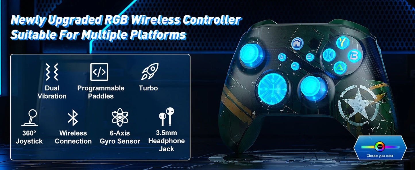 Gamepad for Xbox One S/X/Series S/X/PCWindows 7/8/10